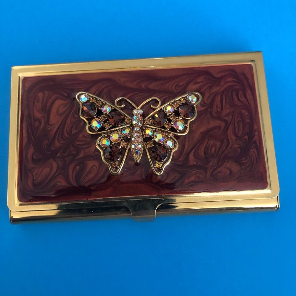 Spring Street butterfly cardholder